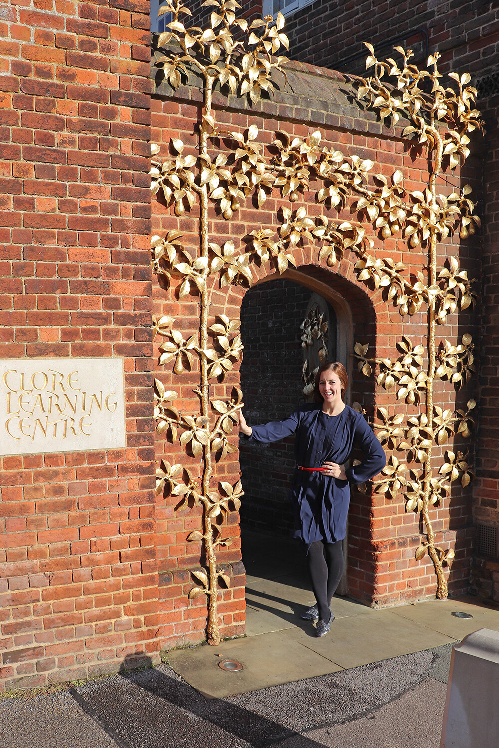 Navy Pleats at the Clore Learning Centre