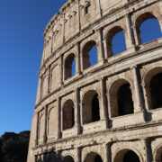 Four Levels of the Colosseum with Arches