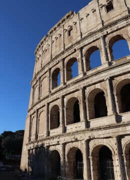 Four Levels of the Colosseum with Arches