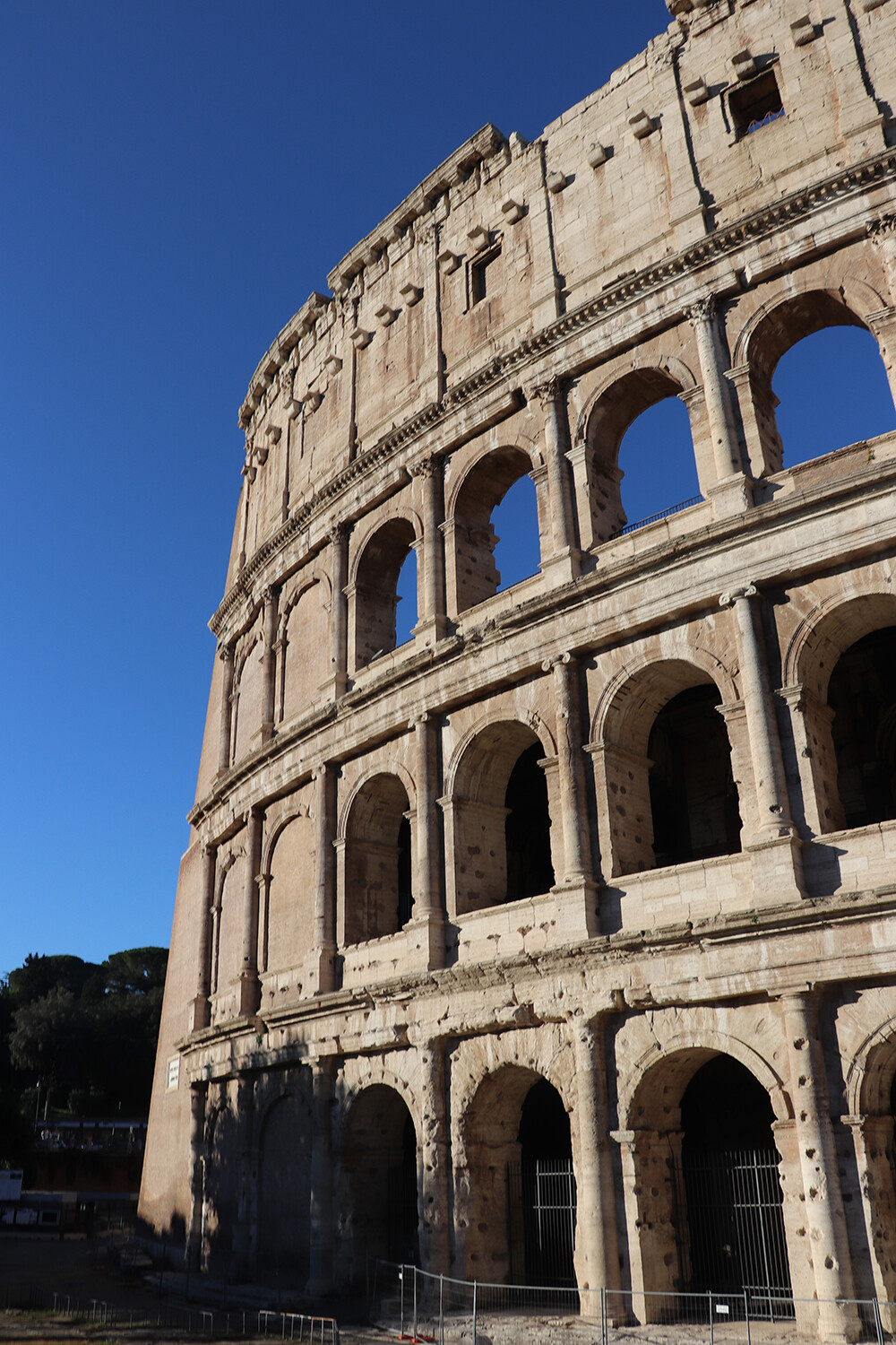 Four Levels of the Colosseum with Arches