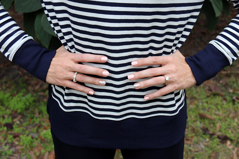 ImPRESS Press-on Nails Gel Manicure and Baublebar Mini Alidia Ring