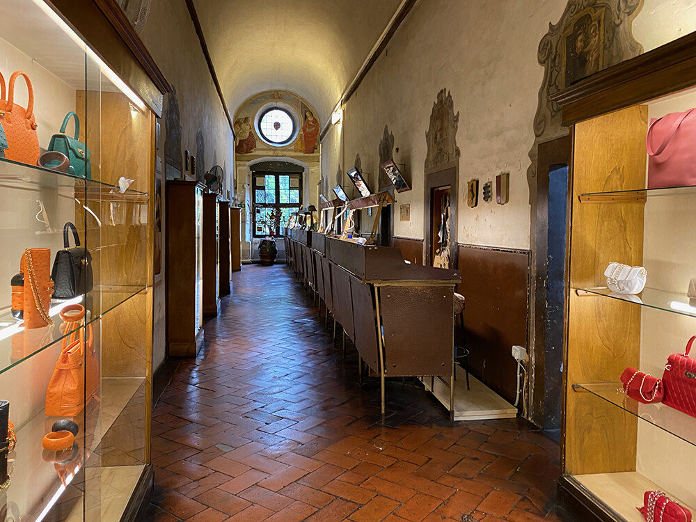 Inside the Scuola del Cuoio, Florence Leather School