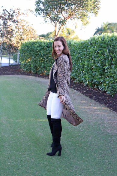 Leopard Coat cupcakes and cashmere Sabrina Coat in Churro
