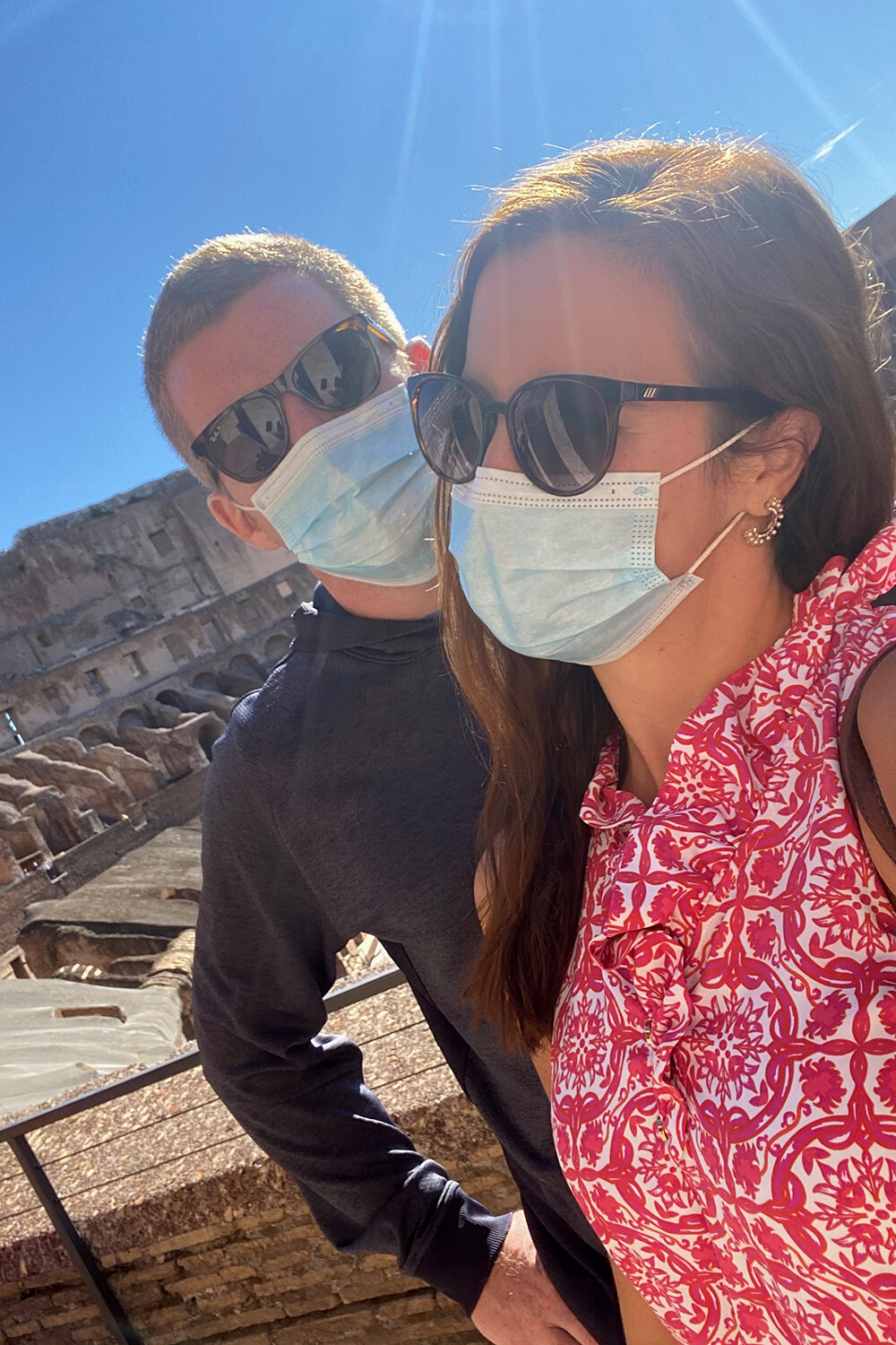 Mask Selfie in Rome