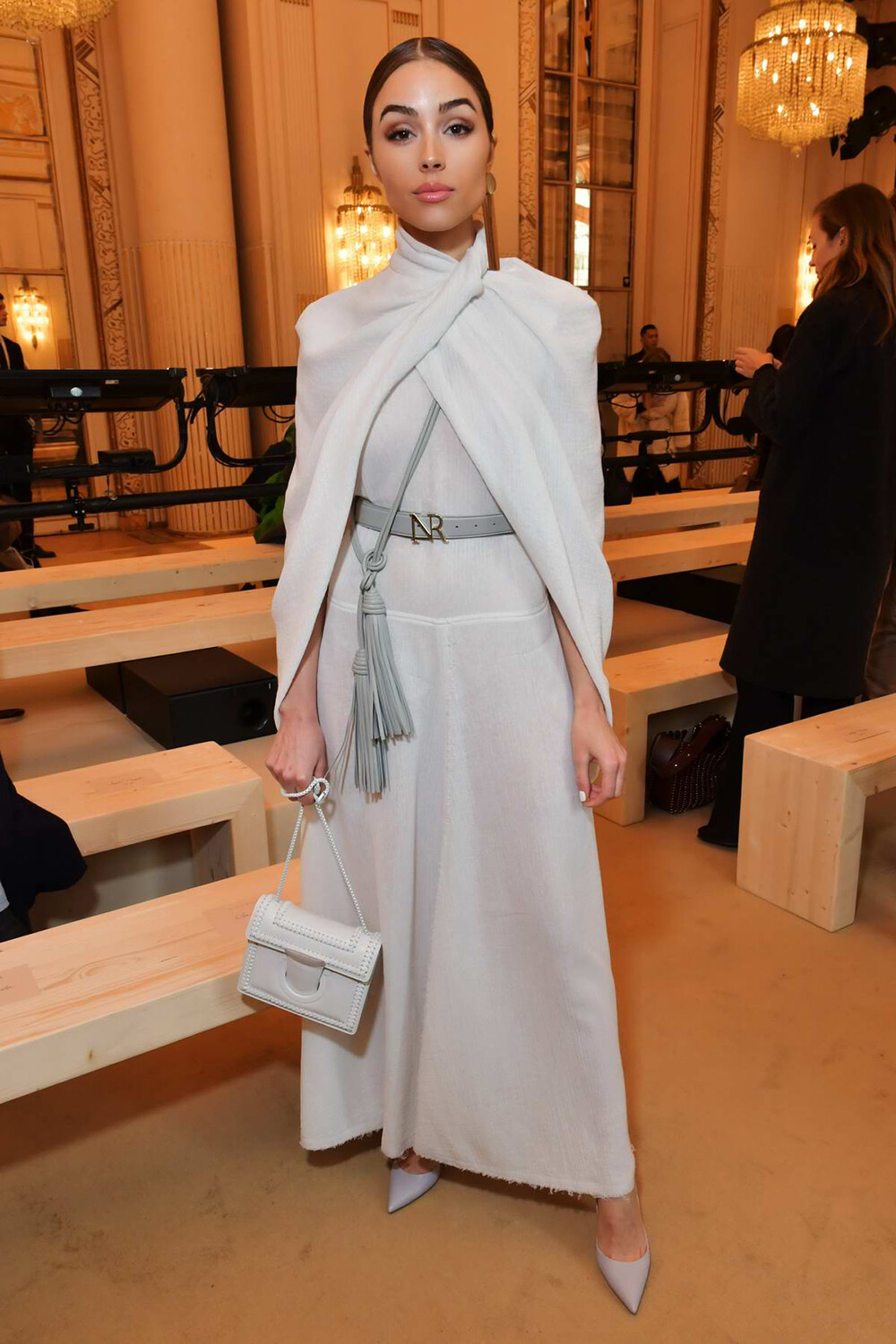 Style Icon Olivia Culpo attends Nina Ricci Show, Fall Winter 2018 during Paris Fashion Week, France