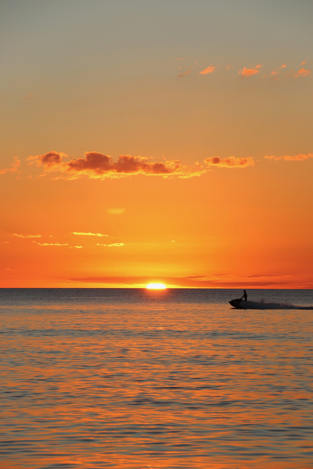 Sunset in Barefoot Beach, North Naples, FL, USA