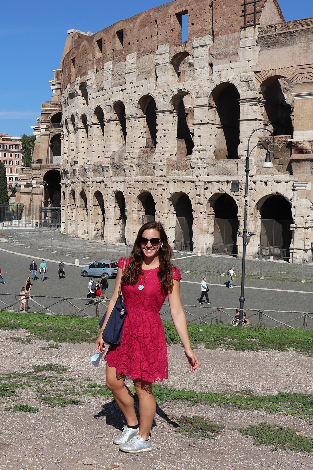 Travel Blogger Sparkles and Shoes at the Colosseum