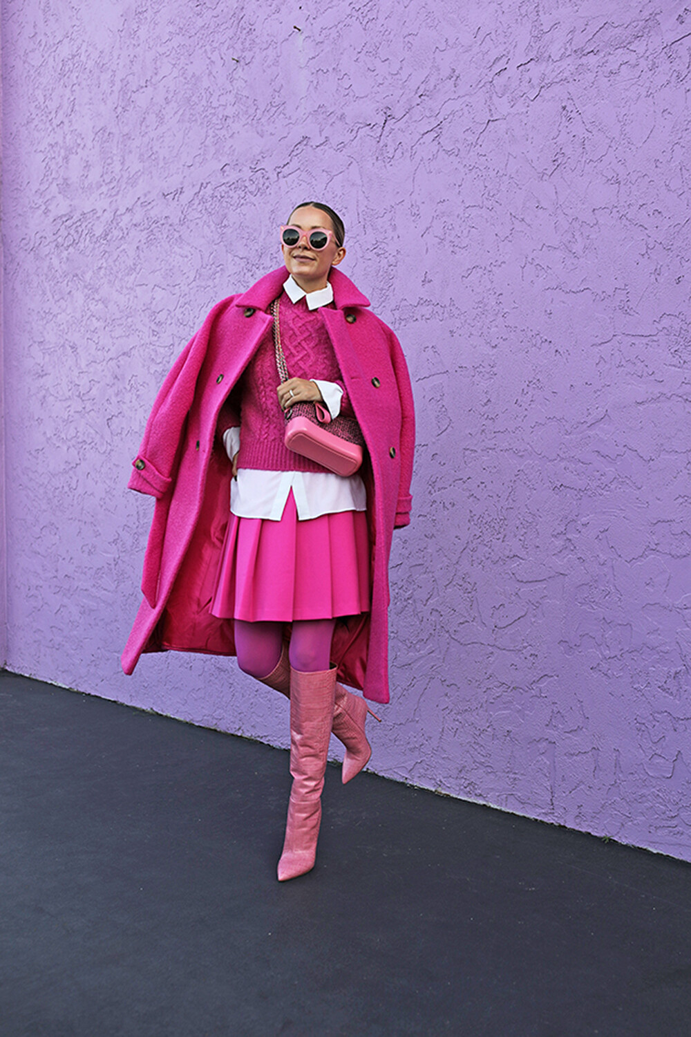 Blair Eadie Atlantic Pacific - All Pink Outfit with Boots