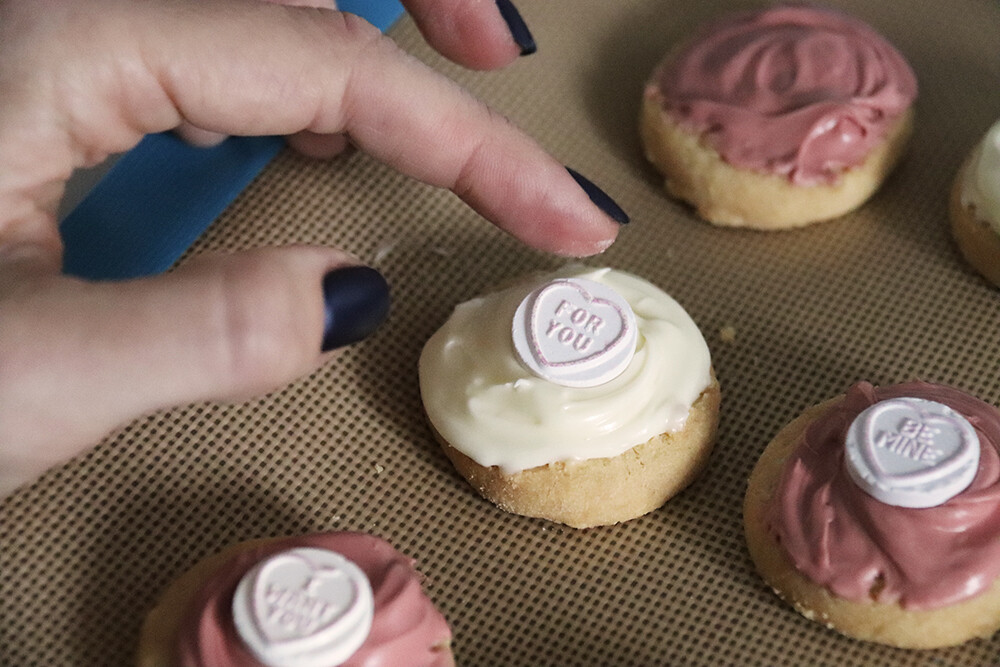 For You Sweettart on Valentines Day Cookie