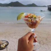 Fresh Seafood Ceviche in St Lucia