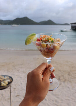 Fresh Seafood Ceviche in St Lucia