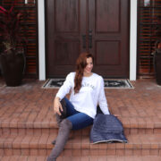 Layered Winter Look with Microsuede Over the Knee Boots
