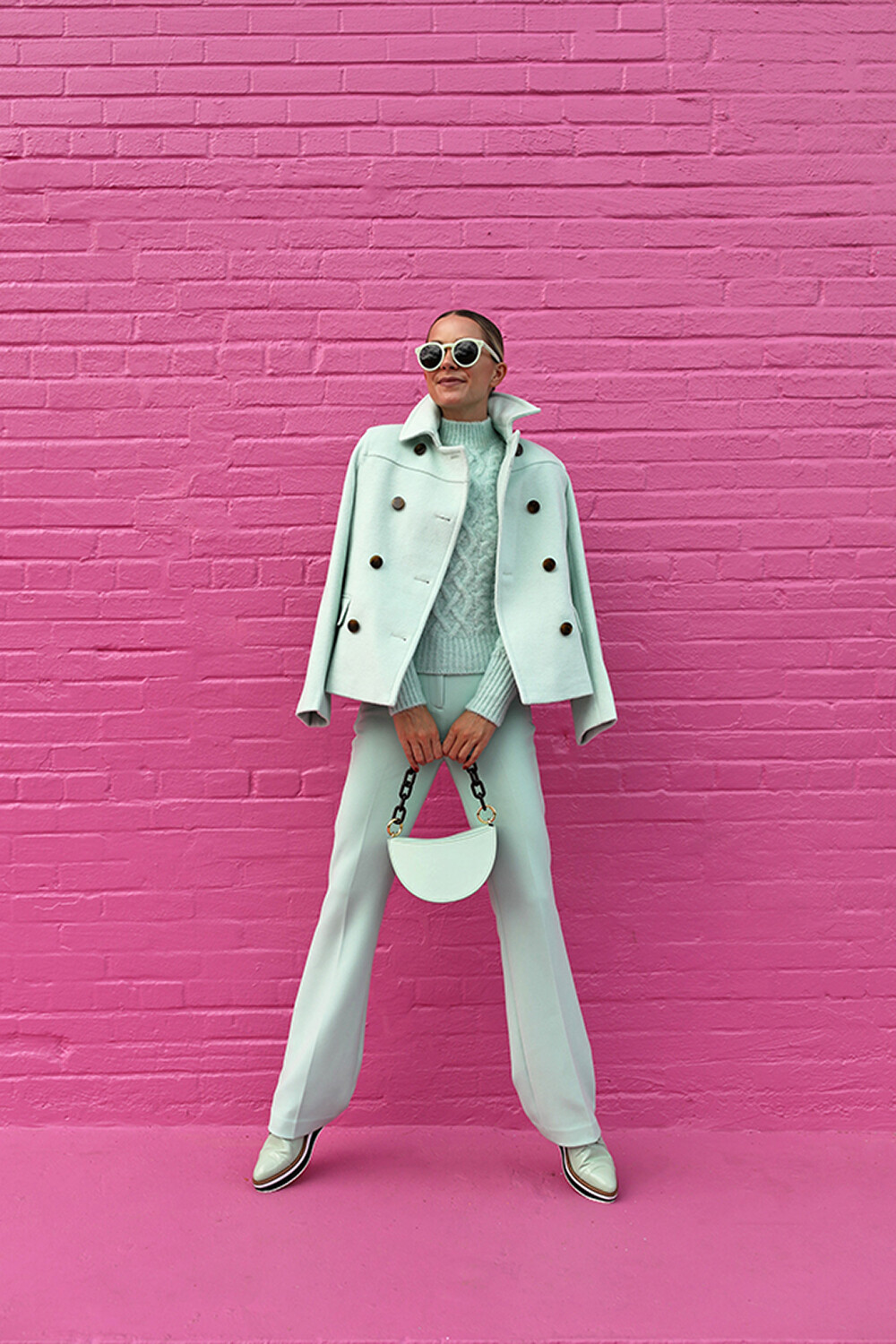 Monochrome Outfit Ideas - Blair Eadie Atlantic Pacific - All Mint Outfit