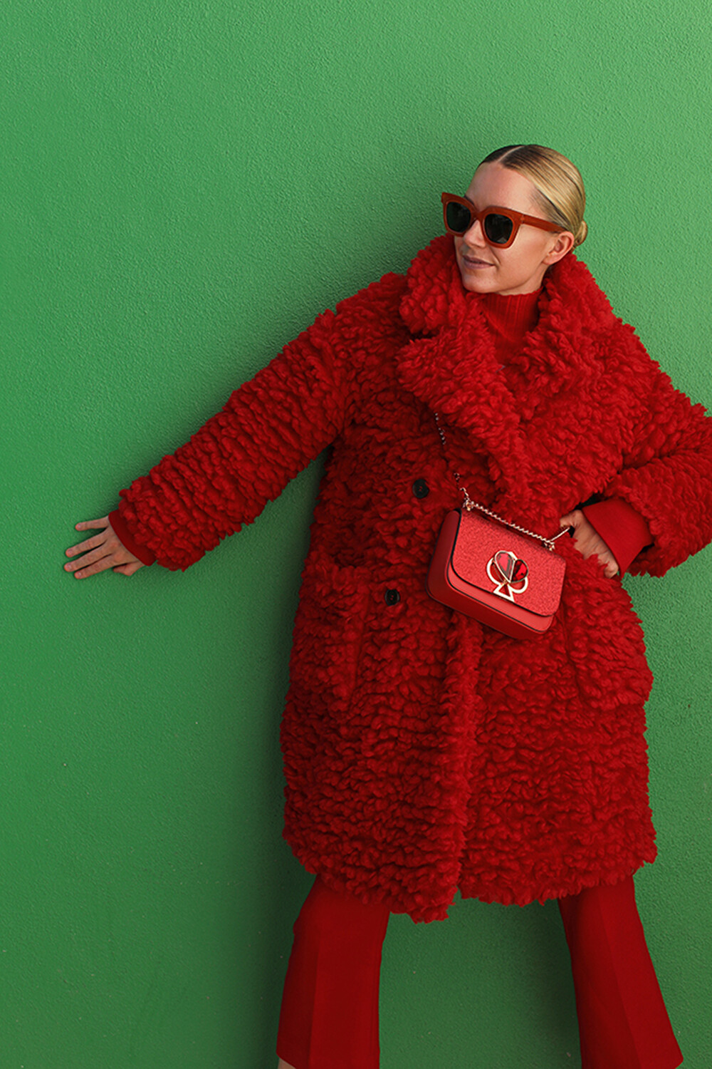 Monochrome Outfit Ideas - Blair Eadie Atlantic Pacific - All Red Outfit