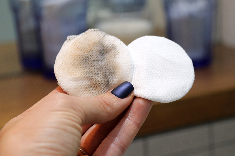 Removing Eye Makeup on Cotton Pads