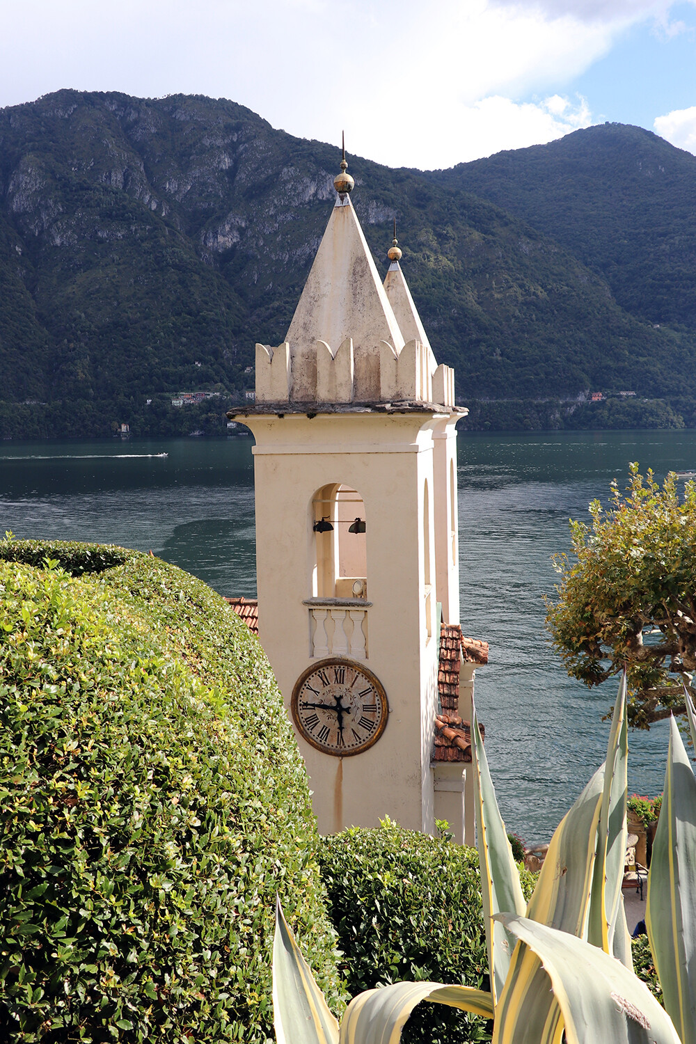 Clock Tower on Lake Como