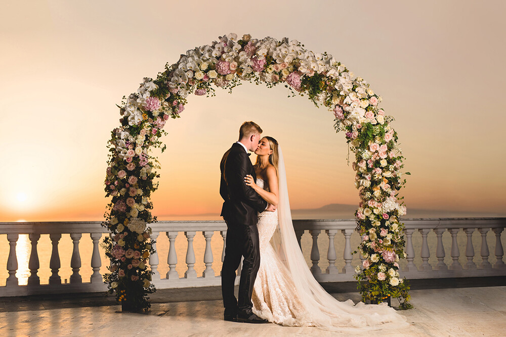 Flower Arch in in Sorrento, Italy - Tobiah Tayo Photography