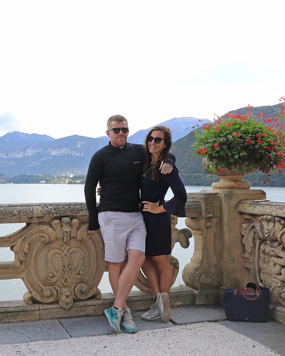 Kelly and Mark at Villa del Balbianello
