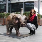 London Fashion Blogger at the Spitalfields Elephants