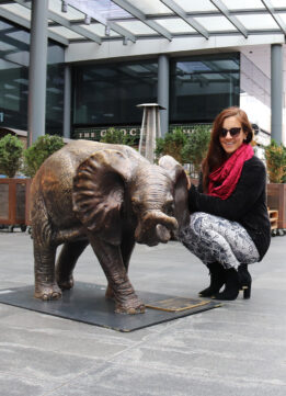 London Fashion Blogger at the Spitalfields Elephants