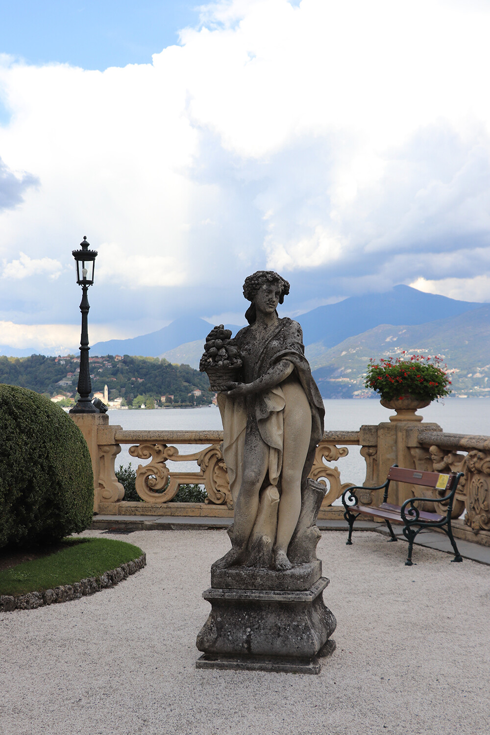 View of Bellagio from Loggia Durini, the upper part of the villa