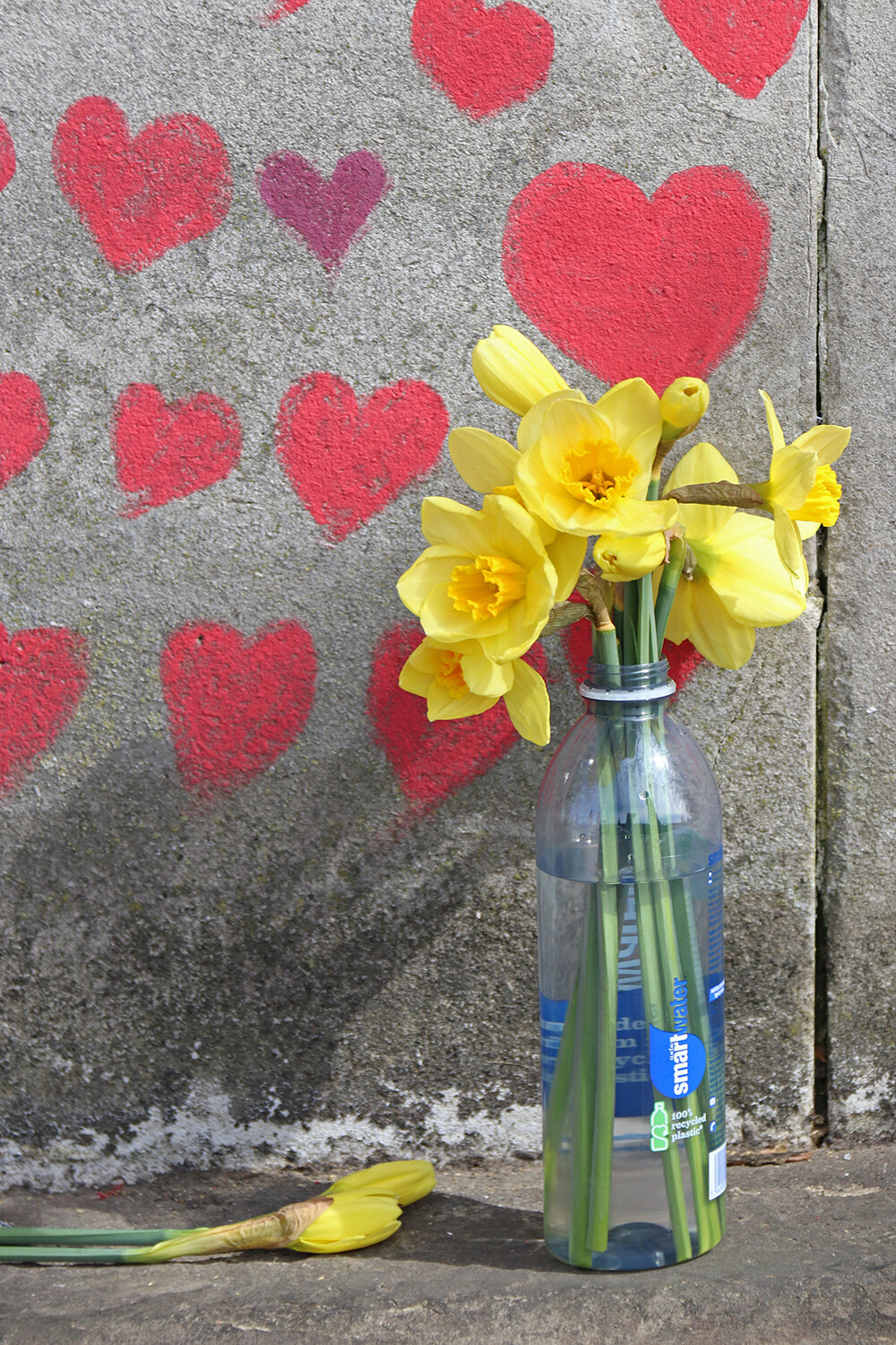 Flowers at the National COVID Memorial Wall in London