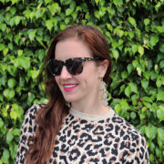LeSpecs Liar Liar Sunglasses in Tortoise and Vintage Earrings