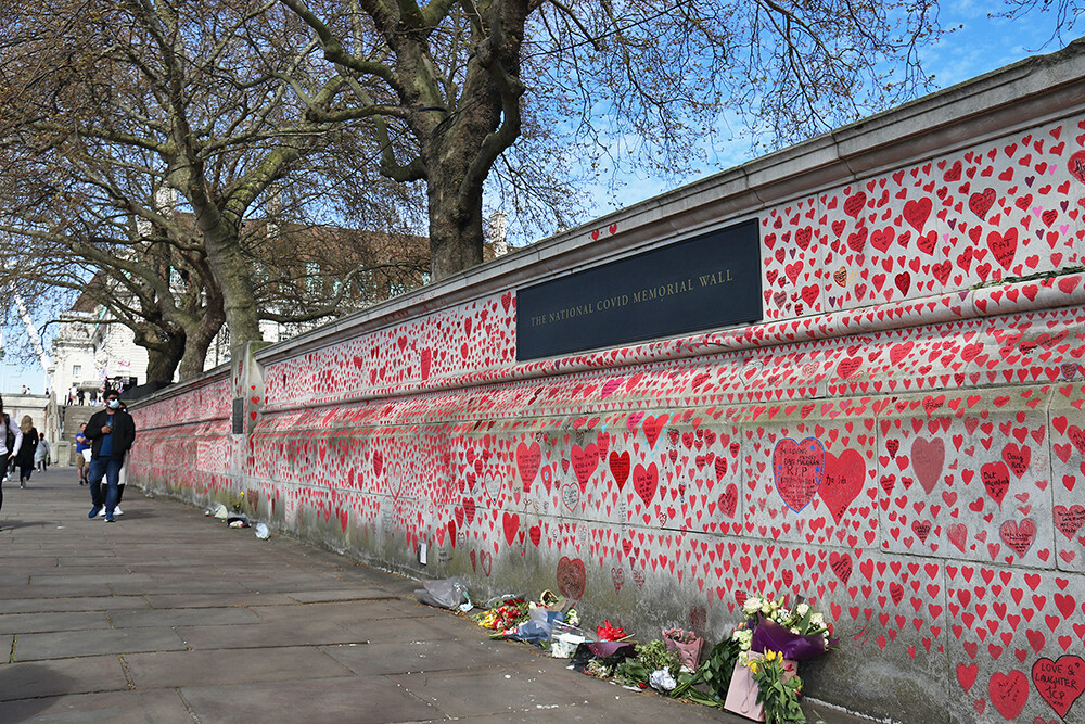 National COVID Memorial Wall Address - Lambeth Palace Road South Bank London SE1 3FT