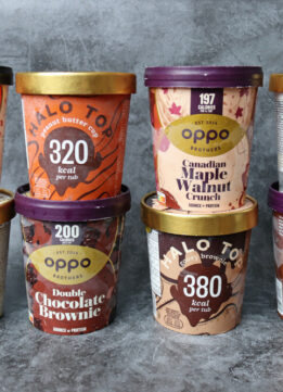 Oppo Brothers and Halo Top Healthy Ice Cream Pints