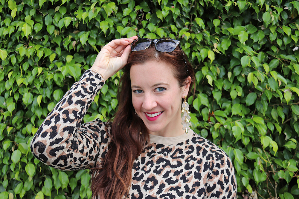 Tortoise Sunglasses and Vintage Earrings