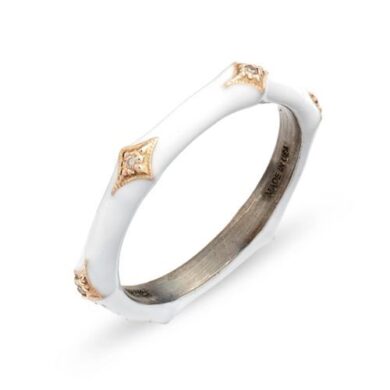 Armenta New World 14k Gold & Enamel Band Ring