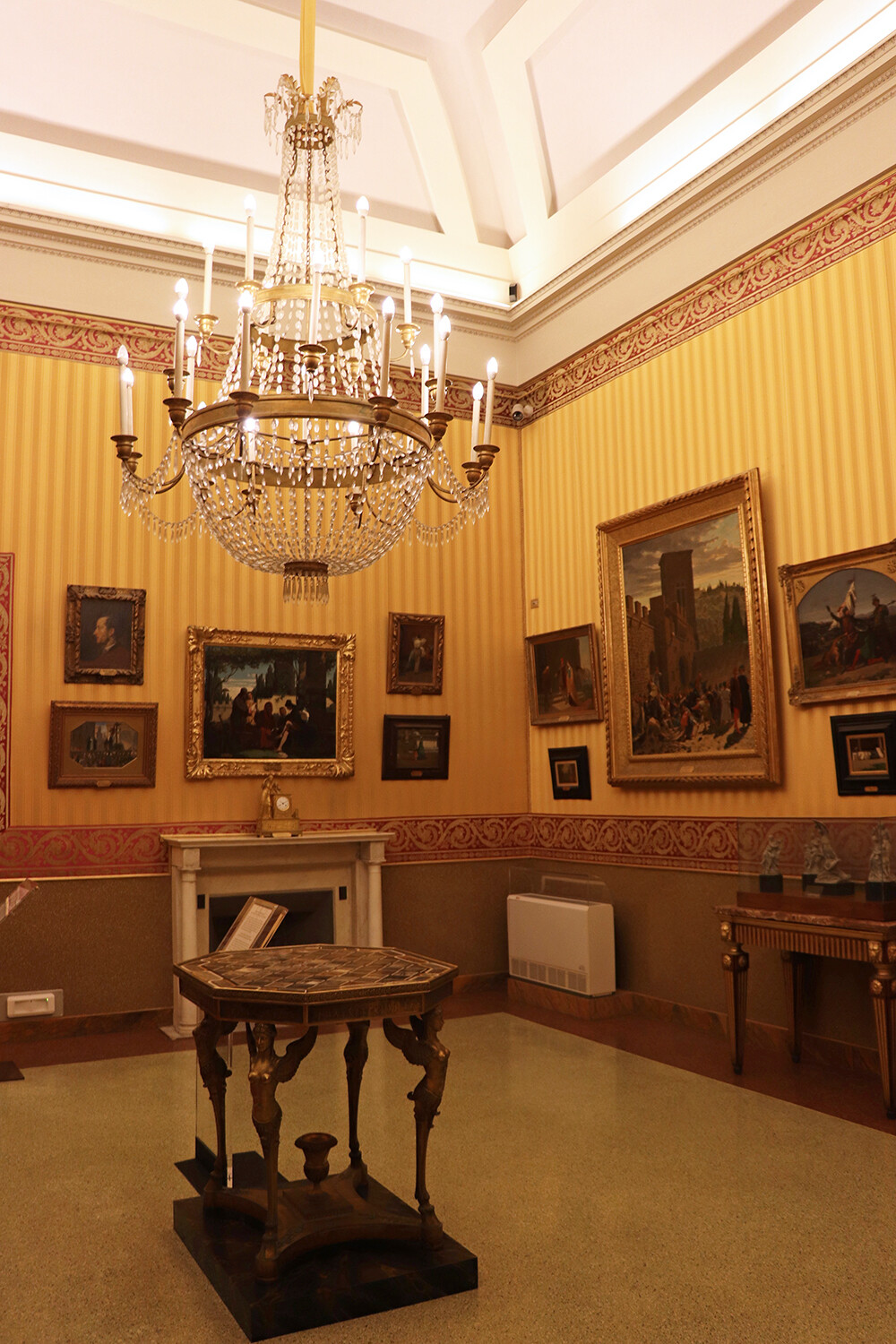 Framed art at the Palatine Gallery
