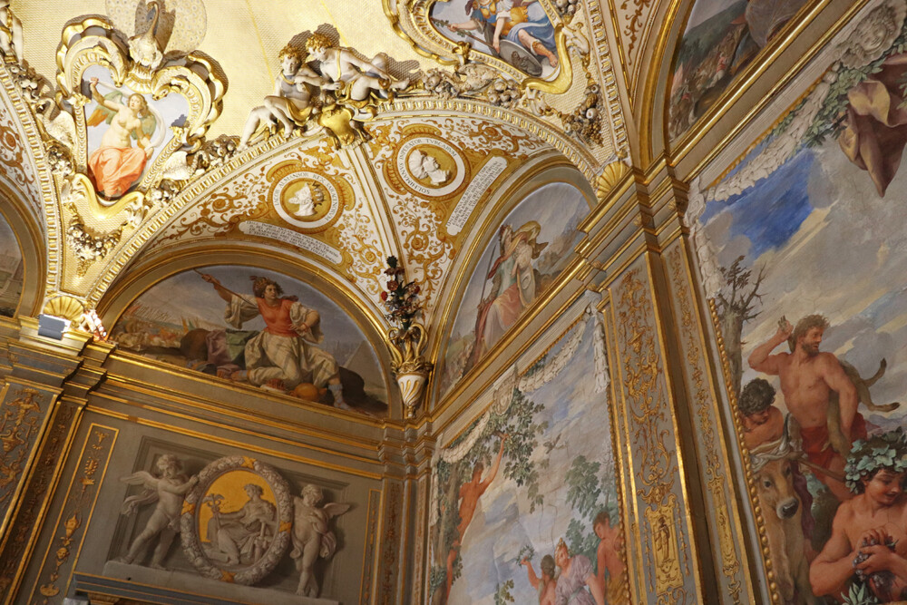 Gold Ceiling of the Jupiter Room in the Pitti Palace