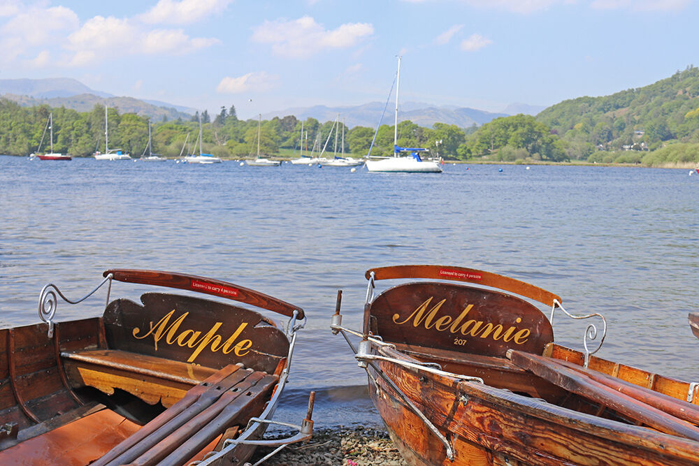 Lake District Long Weekend - Row Boats for Hire in Ambleside on Lake Windermere