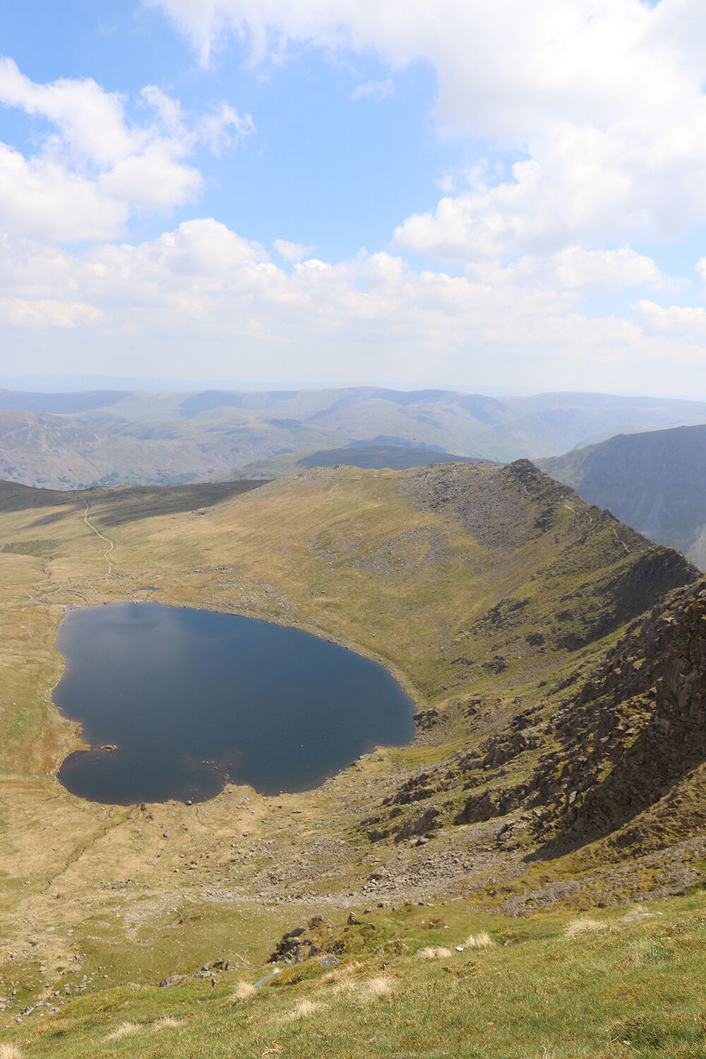 Lake District Long Weekend - The Lake from the top of Helvellyn