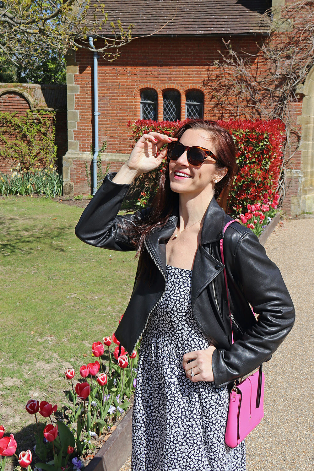 London Blogger in AllSaints Dalby Leather Jacket