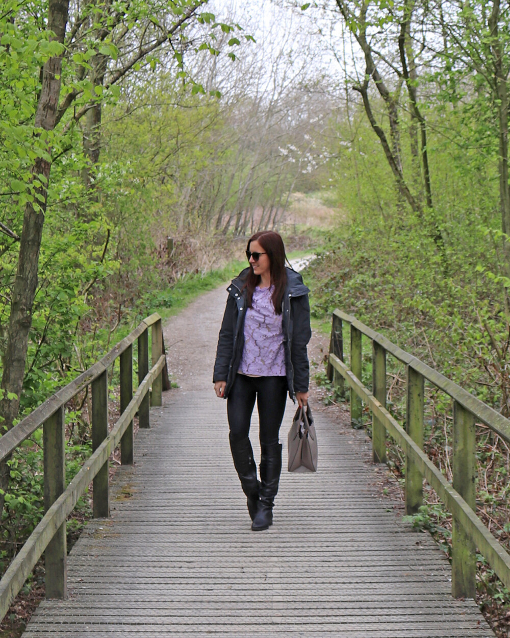 London Blogger in Barbor Coat