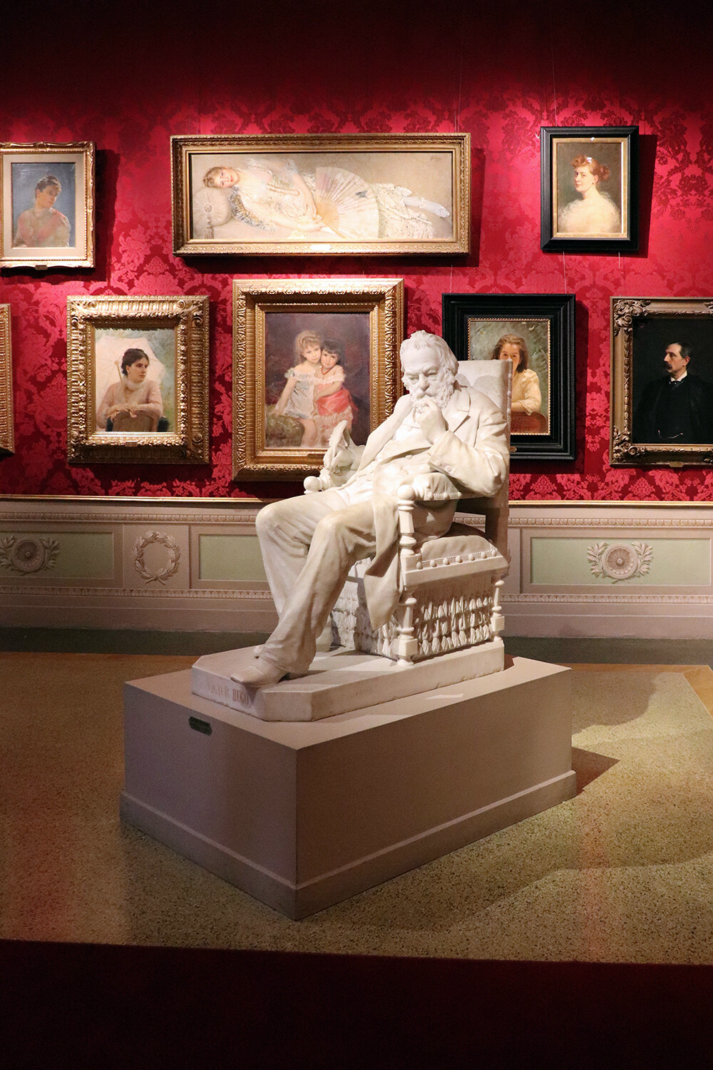 Statue and Art in the Pitti Palace