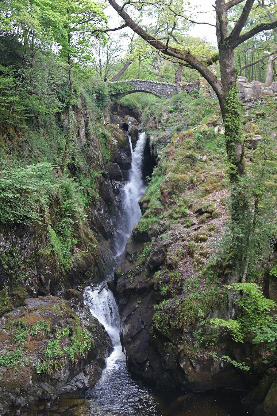The 70 foot Aira Force waterfalll in Ullswater