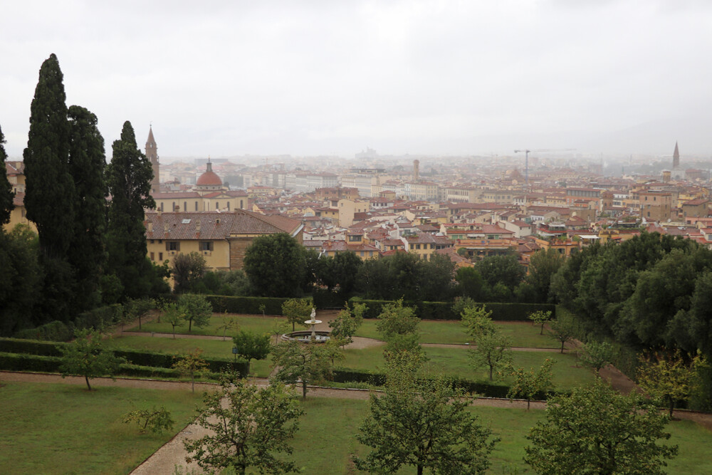 View of Florence from the Gardens
