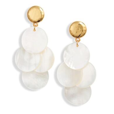 White Jewelry - Nest Jewelry Mother-of-Pearl Drop Earrings