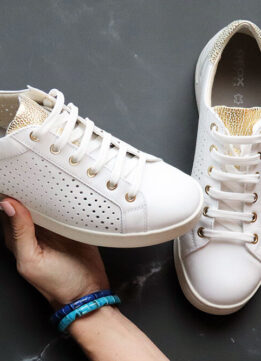 White Shoes - Geox Jaysen 59 Low Top Sneakers