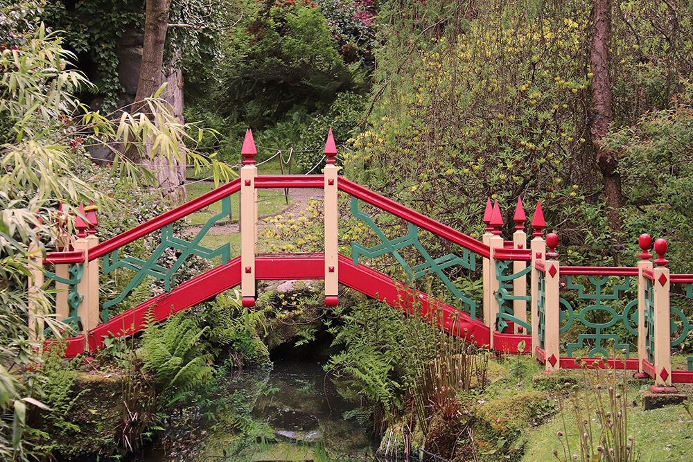 Bridge in The China Garden at Biddulph Grange Garden