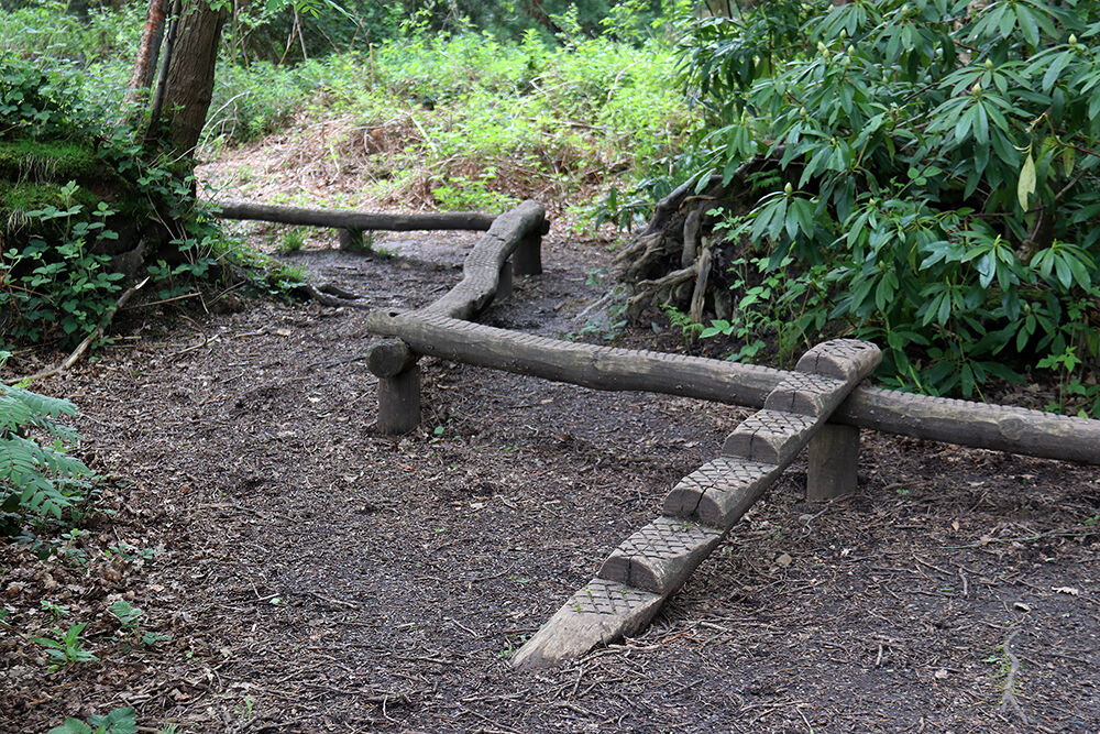 Children’s Balance Beam on the Woodland Walk