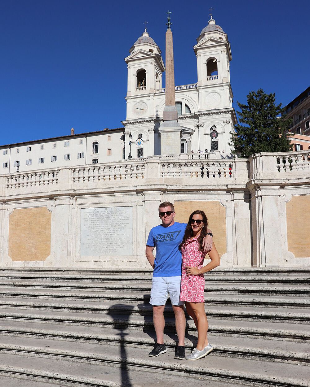 Kelly and Mark on the Spanish Steps in Rome