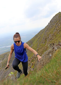 Travel Blogger Hiking a Loop Trail in the Lake District