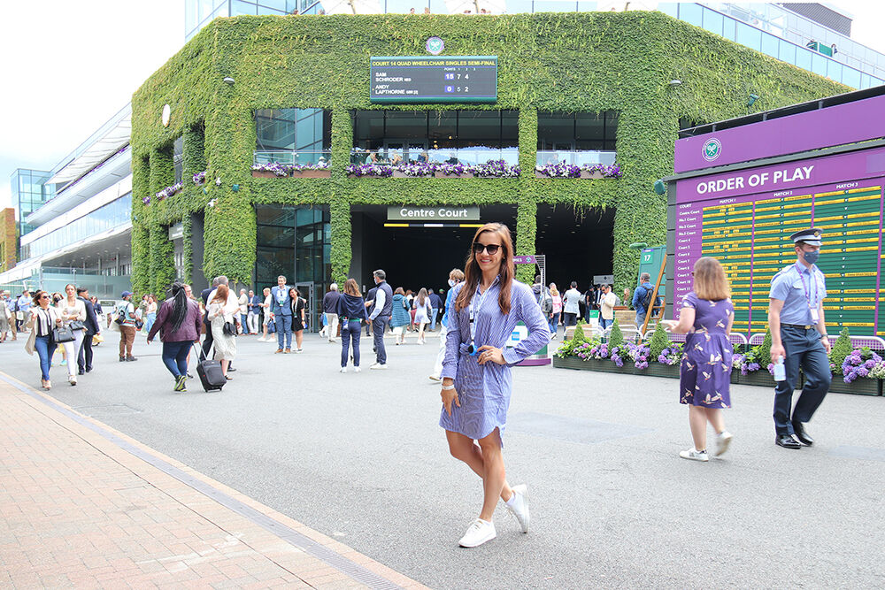 London Fashion Blogger in Ralph Lauren Shirtdress - Wimbledon Attire