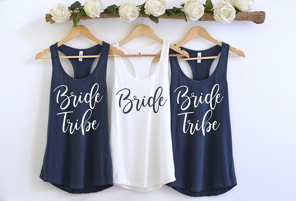 MrsGELIN Bride Tribe Bachelorette Party Shirts