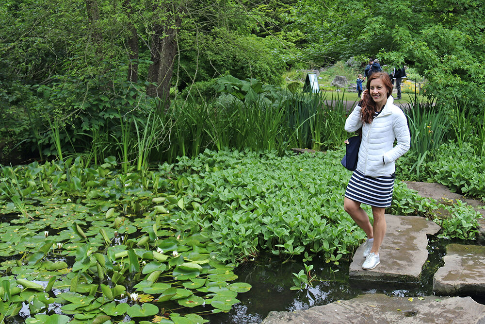 Upcycled Lightweight Puffer Jacket with LK Bennett Metallic Trainers