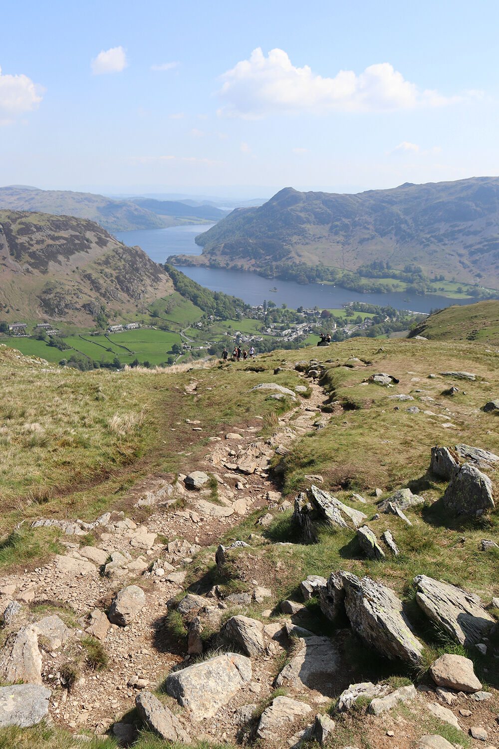 Path up Helvellyn from Ullswater